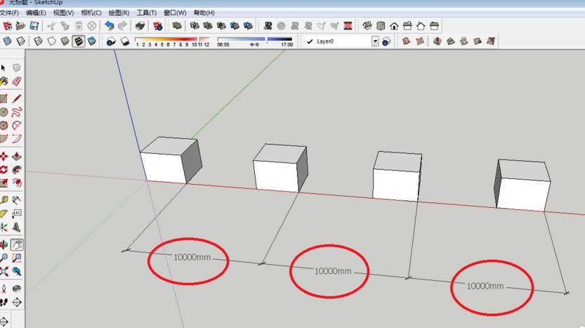 SketchUp教程 | 如何在SU和草圖大師中連續(xù)復制相同距離的多個物體？