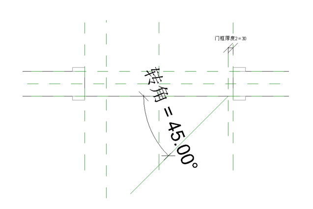腿腿教學(xué)網(wǎng)-BIM等級(jí)考試二級(jí)建筑教程 |2.11 帶角度平開(kāi)門(mén)族實(shí)例